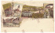 RO 47 - 20283 Brasov, Black Church, Market, Panorama, Litho, Romania - Old Postcard - Unused - Roumanie