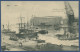 Kiel Hafen Mit Schiffen Werft, Gelaufen 1927 (AK917) - Kiel