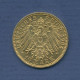 Baden 10 Mark Gold 1904 G, Großherzog Friedrich, J 190 Vz (m6436) - 5, 10 & 20 Mark Goud