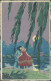 Cs189  Cartolina Art Deco Coppia Coppia Innamorati Romance Illustratore Meschini - Sonstige & Ohne Zuordnung