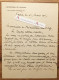 ● L.A.S 1915 Général Henri De LACROIX Né à Abymes (Guadeloupe) Général Maunoury lettre Autographe Rue Pierre Charron Ww1 - Politico E Militare