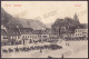 RO 47 - 23127 BRASOV, Market, Black Church, Romania - Old Postcard - Used - 1916 - Romania