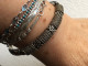 Delcampe - Bracelet Jonc En Argent Massif - Bracelets