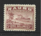 Nauru 1924 - 1948 Freighter Ship Definitives Greyish Paper First Printing 5 Shilling MNH , Aged Gum - Nauru