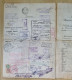 Delcampe - Argentina 1937 Pasaporte Con Maracas Y Sellos De Muchos Paises - Historische Dokumente