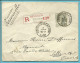 78 Op Brief Aangetekend  Stempel LOUVAIN (STATION) Naar LILLE - 1905 Grosse Barbe