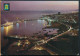 °°° 31023 - SPAIN - SANTA CRUZ DE TENERIFE - VISTA NOCTURNA DEL PUERTO - 1973 With Stamps °°° - Tenerife