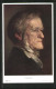 AK Komponist Richard Wagner Als Betagter Herr Im Portrait  - Artistes