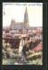 Künstler-AK Ulm A. D., Panoramablick Von Norden  - Ulm