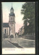 AK Aschaffenburg, Strassenpartie Am Sandtor Mit Kirche  - Aschaffenburg