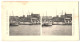 Stereo-Fotografie Lichtdruck Bedrich Koci, Prag, Ansicht Rosario Des Santa Fe, Südamerika Expedition 1907, Hafen Part  - Stereoscopic