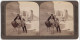 Stereo-Foto Underwood & Underwood, New York, Ansicht Almeria, Esel Vor Einem Kalkstein-Steinbruch  - Stereoscoop