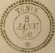 A550 - POSTE MARITIME - LETTRE (LAC) TUNIS (TUNISIE) 8 JANVIER 1856 à MARSEILLE (via BÔNE) - Maritime Post