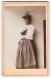 Fotografie Unbekannter Fotograf Und Ort, Portrait Junge Frau Im Trachtenkleid Mit Schürze Zum Fasching, 1899  - Anonymous Persons