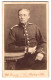 Fotografie Wilh. Dreesen, Flensburg, Soldat In Uniform Mit Uhrenkette Und Mittelscheitel  - War, Military