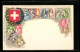 Künstler-AK Schweizerische Briefmarken Mit Wappen  - Stamps (pictures)
