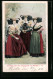 AK Minden I. W., Drei Frauen In Tracht  - Costumes
