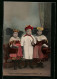 AK Minden I. W., Junge Und Zwei Mädchen In Tracht  - Costumes