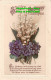 R452450 Sincere Birthday Greeting. Flowers. Postcard. 1924 - Monde