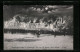 Künstler-AK Mittweida I. Sa., Brandkatastrophe Am 18. Januar 1914  - Katastrophen