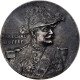 France, Médaille, Joffre, Maréchal De France, 1914, Bronze Argenté - Autres & Non Classés