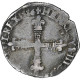 France, Henri III, 1/8 Ecu, 1586, Nantes, Argent, TB+, Gadoury:485 - 1574-1589 Enrique III
