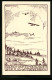 Künstler-AK Ganzsache PP81C12 /01: Badisch-württembergischer Segelflugwettbewerb 1926, Segelflugzeuge Und Beobachter  - Autres & Non Classés