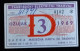 #21   1969    ZAGREB CROATIA YUGOSLAVIA MONTHLY TRAM TRAMWAY TICKET - Europa