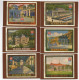 6 Calendars, Stamps, Philately, Czech Rep.,  2008, 65 X 95 Mm - Small : 2001-...