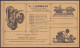 Carte Pub "Machines, Pompes A.Lembrée" Affr. PREO Houyoux 3c [LIEGE /1924/ LUIK] Pour MANAGE - Typos 1922-31 (Houyoux)