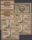 Lot De 15 Billets De Nécessité (Dutschein Notgeld) Des Villes De Suhl, Wartburgstadt Eisenach, Oppurg & Halle) 1921 & 19 - Bestuur Voor Schulden