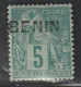 BENIN - N°4 * (1892) 5c Vert - Ungebraucht