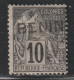 BENIN - N°5 Nsg (1892) 10c Noir Sur Lilas - Oblitérés