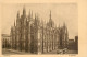 Postcard Italy Milano Duomo Tram - Milano (Milan)