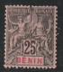 BENIN - N°40 * (1894) 25c Noir Sur Rose - Unused Stamps