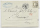 FRANCE CERES 30C SEUL LETTRE GC 2535 TYPE 17 MOREZ DU JURA  18 DEC 1874  POUR SUISSE - 1849-1876: Klassik