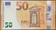50 Euro Italia S006 H4 - SB8121646975/984/993. Tre Banconote FDS/UNC.  Draghi - 50 Euro