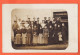 06321 / Très Belle Carte-Photo 1910s Personnel VERRERIE ? ( Voir Hommes Longue Pince  Dernier Rang Gauche )  - Autres & Non Classés