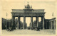 Postcard Germany Berlin Brandenburg Gate - Other & Unclassified