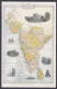 Inde India Mint Unused Postcard Southern India, Map, Maps, Fort, Forts, Statue, Temple, Horse, Lake, Statues - Indien