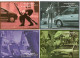 5 Cartoline Pubblicitarie Renault - Werbepostkarten
