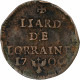 Duché De Lorraine, Léopold I, Liard De Lorraine, 1706, Nancy, Cuivre - Sonstige & Ohne Zuordnung
