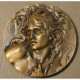Grande Médaille En Bronze Orphée,rev. Ange, Musique Par C. Loudray, Lartdesgents.fr - Royaux / De Noblesse