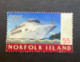 16-5-2024 (stamp) Norfolk Island - Used - Cruise Ship Pacific Jewel - Barcos