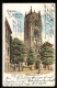 Lithographie Münster /Westf., Liebfrauen-Kirche  - Münster