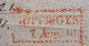 Vorphilatelie 1818, Brief GÖTTINGEN Roter Kastenstempel, Feuser 1181-6 - Precursores