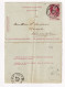 Kaartbrief Léopold II Belgique 1907 Schoten Entier Postal Schooten Wommelghem Wommelgem - Letter-Cards