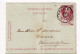 Kaartbrief Léopold II Belgique 1907 Schoten Entier Postal Schooten Wommelghem Wommelgem - Letter-Cards