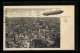 AK Frankfurt A. M., Domblick, Zeppelin  - Airships