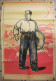 Affiche Propagande Communiste Chine Mao Avec Large Chapeau Paysan & Industries  51x75 Cm Port Franco Suivi - Historical Documents